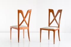 Ulderico Carlo Forni Set of Six Ulderico Carlo Forni Dining Chairs in Cherry Wood Italy 1940s - 1190628