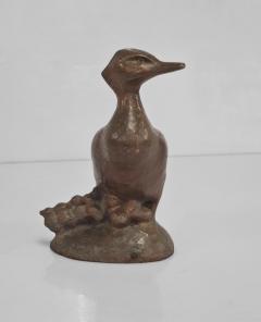 Ulf Tikkanen Great Crested Grebe Bronze Bird Sculpture 1960s - 3962826