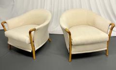Umberto Asnago Pair of Umberto Asnago for Giorgetti Lounge Chairs Arm Chairs Bergeres - 2518607