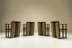 Umberto Asnago Set of Four Galaxy Dining Room Chairs by Umberto Asnago Italy 1980s - 3086746