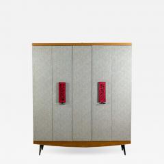 Umberto Mascagni Midcentury Italian Entrance Wardrobe with Mirror by Umberto Mascagni - 1512282