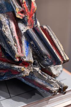 Umberto Mastroianni Umberto Mastroianni abstract sculpture in painted bronze Italy 1960s - 3065934