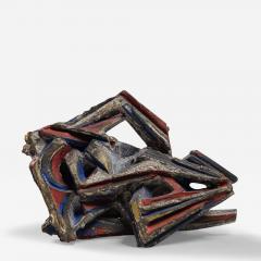 Umberto Mastroianni Umberto Mastroianni abstract sculpture in painted bronze Italy 1960s - 3066788