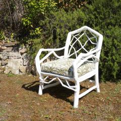 Umberto Pasti PAIR OF LOW ARMCHAIRS ROYAL in white lacquered arbutus 2026 - 4733092