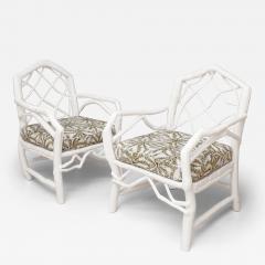 Umberto Pasti PAIR OF LOW ARMCHAIRS ROYAL in white lacquered arbutus 2026 - 4733299