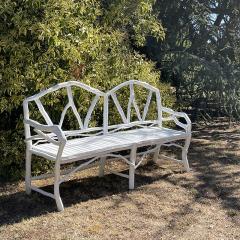 Umberto Pasti WHITE LACQUER ROOT WIDE BENCH 74  - 2678096