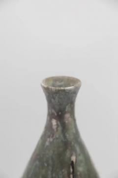 Umberto Zannoni Umberto Zannoni Grey Ceramic Vase with Squiggles Signed - 3659877