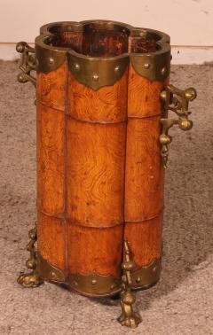 Umbrella Stand In Bamboo And Bronze 19 Century - 2848980