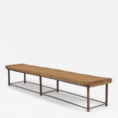 Unique Artisan Steel Bench with Rope Seat - 4393087