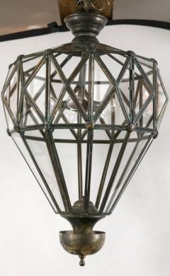 Unique Balloon Shaped Antiqued Brass Lantern - 191375