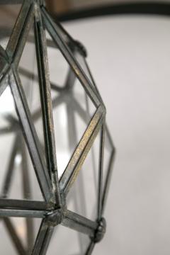 Unique Balloon Shaped Antiqued Brass Lantern - 191376