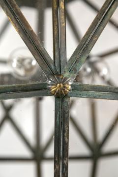 Unique Balloon Shaped Antiqued Brass Lantern - 191378