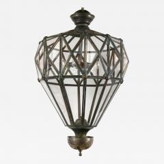 Unique Balloon Shaped Antiqued Brass Lantern - 191712