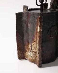 Unique Glazed Ceramic Table Lamp France c 1950 - 4102288