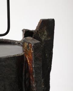 Unique Glazed Ceramic Table Lamp France c 1950 - 4102291