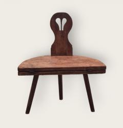 Unique Handmade Foldable Finnish Folk Table Chair 1800s - 4216796