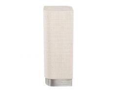 Unique Linen Wrapped Pedestal Stand with Metal Base - 4472308