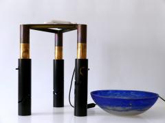 Unique Monumental Adjustable Solid Brass and Glass Table or Floor Lamp 1980s - 2528341