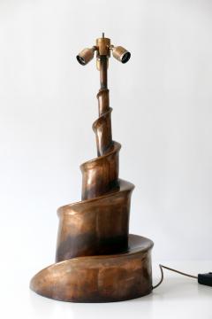 Unique Monumental Brutalist Bronze Table Lamp or Floor Light Germany 1980s - 1931100