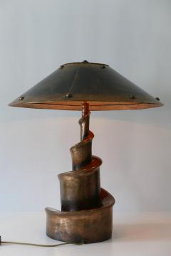 Unique Monumental Brutalist Bronze Table Lamp or Floor Light Germany 1980s - 1931101