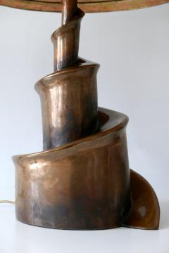 Unique Monumental Brutalist Bronze Table Lamp or Floor Light Germany 1980s - 1931110