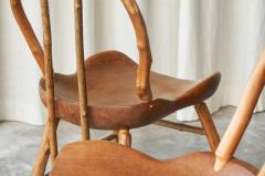 Unique Pair of Richard Lee Bathsheba Side Chairs in Oak and Hazel UK 1994 - 4396205