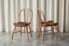 Unique Pair of Richard Lee Bathsheba Side Chairs in Oak and Hazel UK 1994 - 4396221
