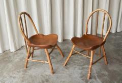 Unique Pair of Richard Lee Bathsheba Side Chairs in Oak and Hazel UK 1994 - 4396223