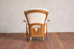 Unique Walnut Italian Arm Chairs - 4530887