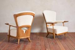 Unique Walnut Italian Arm Chairs - 4530912