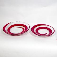 Unique spiral deco blown Murano glass bowl - 4093068