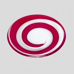 Unique spiral deco blown Murano glass bowl - 4093069