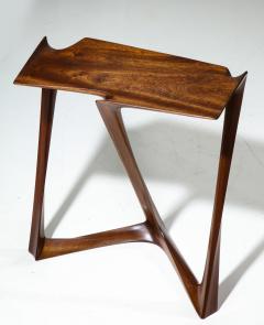 Uniquely designed side table Executed in Sapele Traite wood  - 1080743