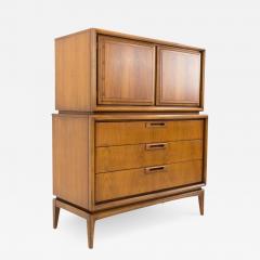 United Furniture Mid Century Walnut Highboy Dresser - 2573028