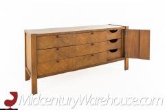 United Mid Century Tiki Lowboy Walnut Dresser - 2570256