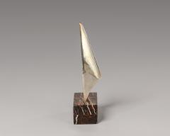 Unknown Italian artist small abstract silver sculpture 1960s - 3557714