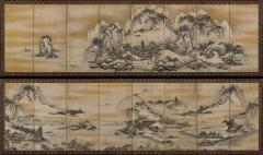 Unkoku Toyo 17th Century Japanese Screen View of West Lake by Unkoku Toyo - 4249469