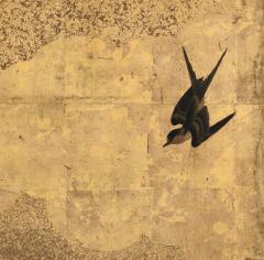 Unkoku Toyo 17th Century Japanese Unkoku Screen Flowers Birds of Winter and Early Spring - 4533097