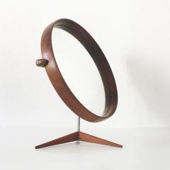 Uno Osten Kristiansson Elegant Teak Table Mirror by Uno sten Kristiansson for Luxus Sweden 1960s - 4377527