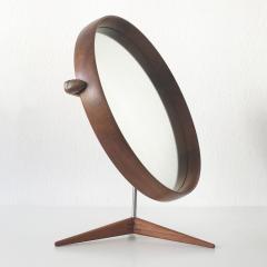 Uno Osten Kristiansson Elegant Teak Table Mirror by Uno sten Kristiansson for Luxus Sweden 1960s - 4377528