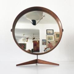 Uno Osten Kristiansson Elegant Teak Table Mirror by Uno sten Kristiansson for Luxus Sweden 1960s - 4377530