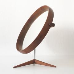 Uno Osten Kristiansson Elegant Teak Table Mirror by Uno sten Kristiansson for Luxus Sweden 1960s - 4377538