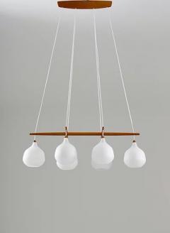 Uno Osten Kristiansson Midcentury Swedish Chandelier by Luxus Sweden - 2200426