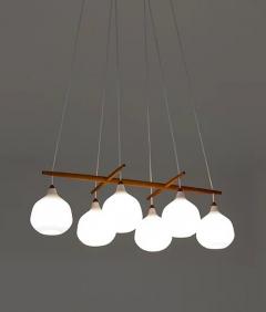 Uno Osten Kristiansson Midcentury Swedish Chandelier by Luxus Sweden - 2200437