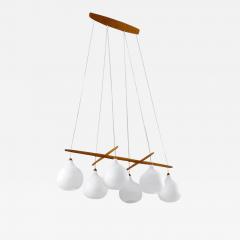 Uno Osten Kristiansson Midcentury Swedish Chandelier by Luxus Sweden - 2201482