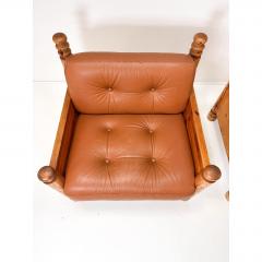 Uno Osten Kristiansson Pair of Pine Lounge Chairs by Uno and Osten Kristiansson - 4599553