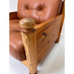 Uno Osten Kristiansson Pair of Pine Lounge Chairs by Uno and Osten Kristiansson - 4599554