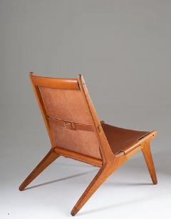 Uno Osten Kristiansson Pair of Rare Hunting Chairs 204 by Uno O sten Kristiansson for Luxus Sweden - 2233721