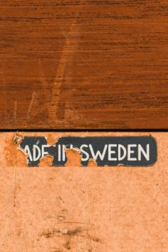 Uno Osten Kristiansson Rare Mirror with Mahogany Frame by Uno sten Kristiansson 1950s - 4443403