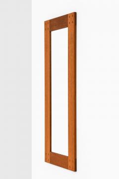 Uno Osten Kristiansson Rare Mirror with Mahogany Frame by Uno sten Kristiansson 1950s - 4444254